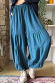 Basso Baby Cord Tiered Cuff Pant Deep Teal